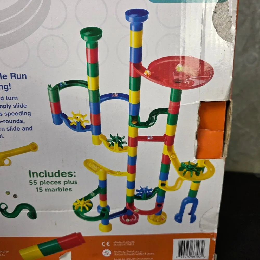 MindWare Marble Run Replacement Parts 49 Pieces Only Incomplete Building Toy